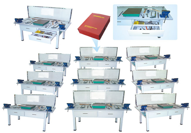 HY-901型鉗工實(shí)驗(yàn)室設(shè)備（鉗工實(shí)訓(xùn)桌、單面2工位）